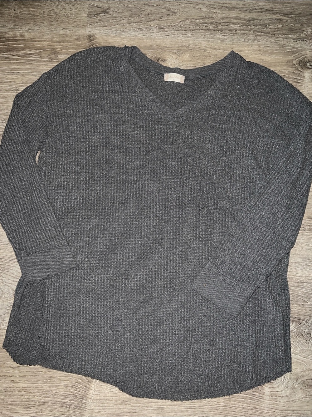 Altar’d State Charcoal V-Neck Women's Sweater